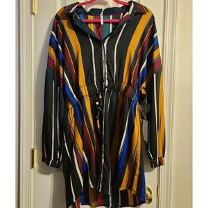 Strip Multi-Colored Dress